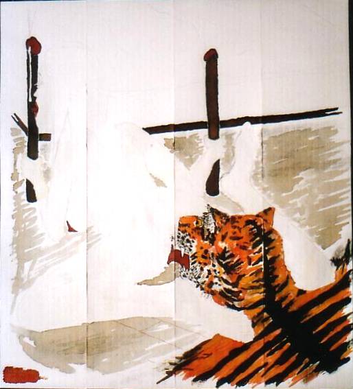 'erlegter tiger liebt frau' - 2003